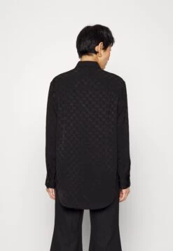 MICHAEL Michael Kors Logo - Button-Down Blouse - Black