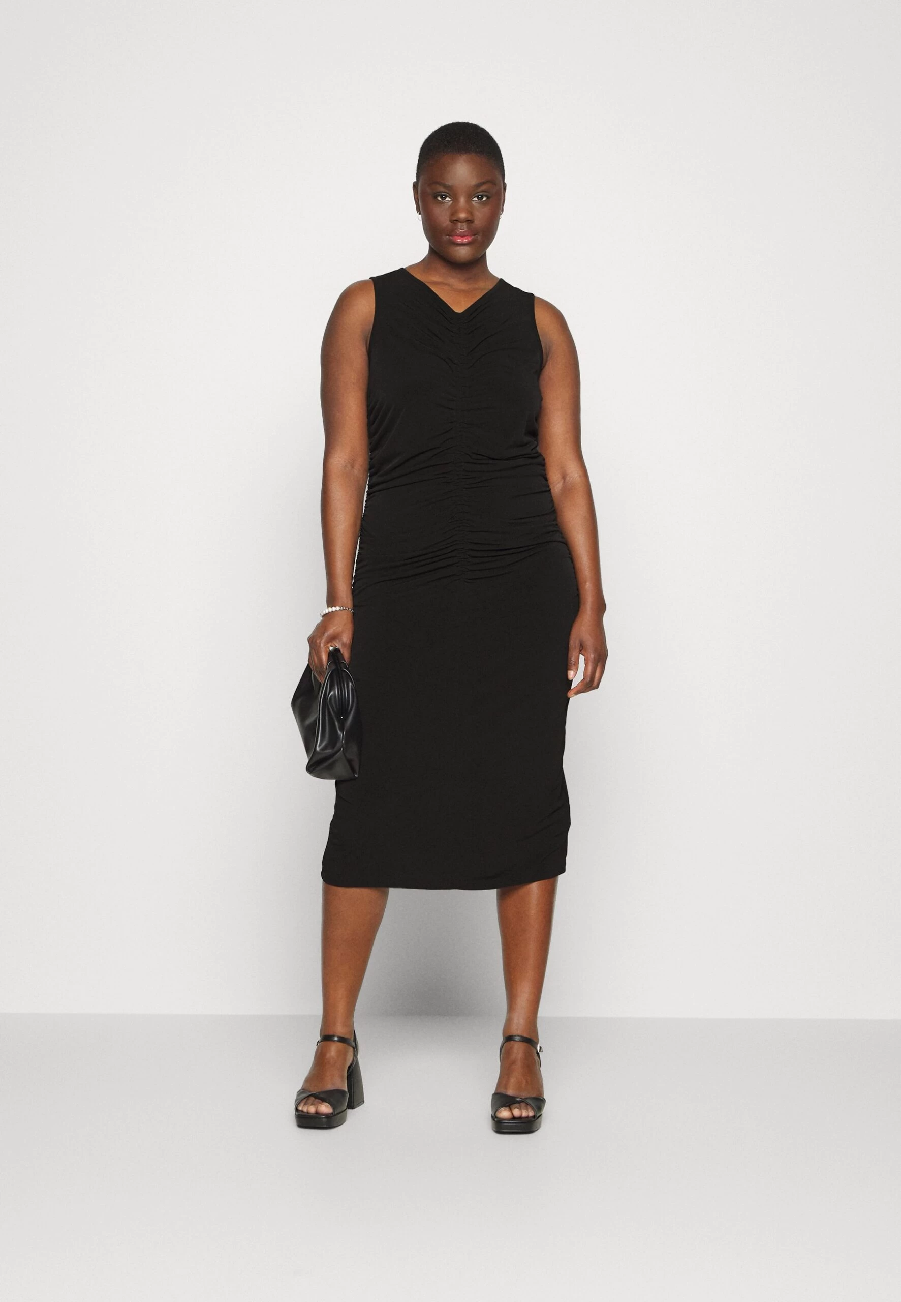 MICHAEL Michael Kors Midi - Cocktail Dress / Party Dress - Black 4 MICHAEL Michael Kors Midi - Cocktail Dress / Party Dress - Black - Image 2