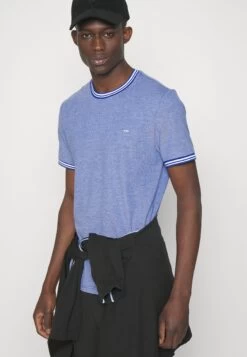 Michael Kors Tipped Birdseye Tee - Print T-Shirt - Royal Blu -Fashion Clothing-Michael Kors 5031b9f764fb4f03936936f93170de86