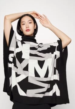 MICHAEL Michael Kors Illusion Check - Cape -Fashion Clothing-Michael Kors 51e9c1b5bd3e492dbee433aa04bbfe8a