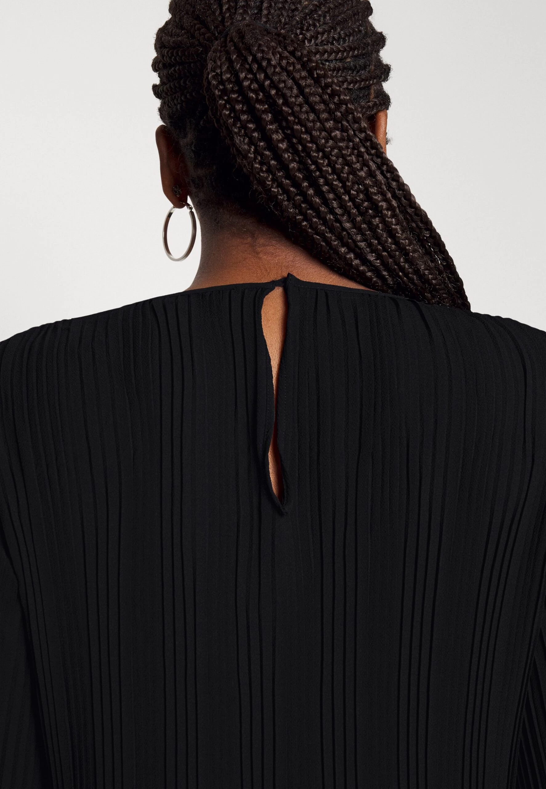 MICHAEL Michael Kors Pleat Release Mini Dress - Day Dress - Black 7 MICHAEL Michael Kors Pleat Release Mini Dress - Day Dress - Black - Image 5