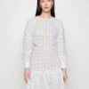 MICHAEL Michael Kors Eyelet Cut Out Mini- Cocktail Dress / Party Dress - White -Fashion Clothing-Michael Kors 57d86d663c3a4870ae3713086f32116f