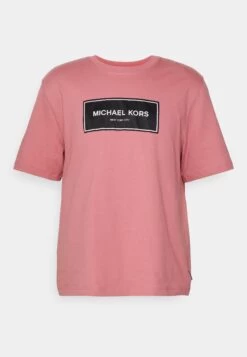Michael Kors Flagship Logo Tee - Print T-Shirt - Dusty Rose -Fashion Clothing-Michael Kors 5aa05e8f2e1a4d66a1daf008e03c0d62