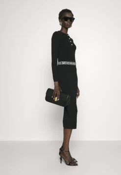 MICHAEL Michael Kors Tape Midi Skirt - Pencil Skirt - Black 11 MICHAEL Michael Kors Tape Midi Skirt - Pencil Skirt - Black -Fashion Clothing-Michael Kors 5b6268cf52924860983aa0d72c589431