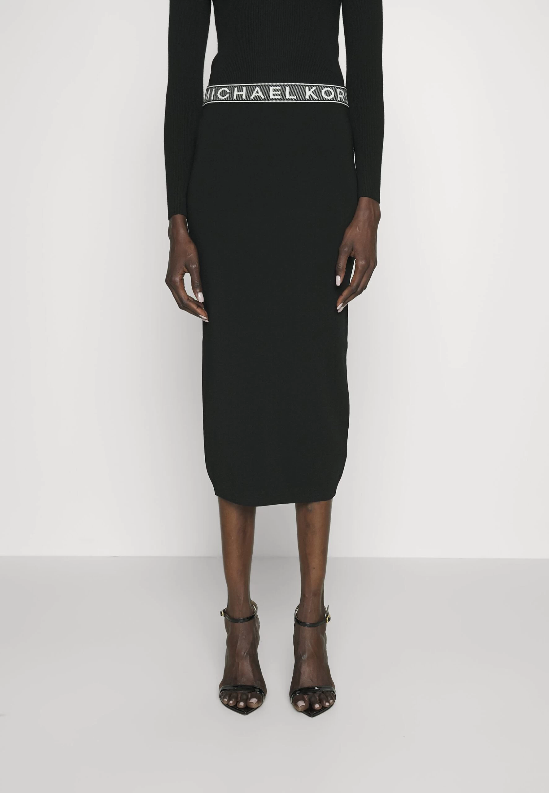 MICHAEL Michael Kors Tape Midi Skirt - Pencil Skirt - Black 3 MICHAEL Michael Kors Tape Midi Skirt - Pencil Skirt - Black