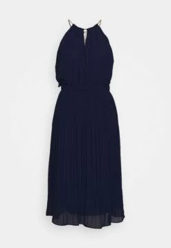 MICHAEL Michael Kors Chain Neck Midi Dress- Cocktail Dress / Party Dress - True Navy -Fashion Clothing-Michael Kors 608feefba2504e139f65b80414c1e584