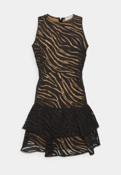 MICHAEL Michael Kors Eyelet Cap Dress - Cocktail Dress / Party Dress - Black -Fashion Clothing-Michael Kors 61a05c9b54374bbaa934512b982f4124