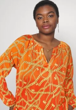 MICHAEL Michael Kors Logo - Blouse - Optic Orange -Fashion Clothing-Michael Kors 623e3b2320334819885445a77a875fca