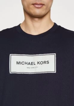 Michael Kors Flagship Logo Tee - Print T-Shirt - Midnight 11 Michael Kors Flagship Logo Tee - Print T-Shirt - Midnight -Fashion Clothing-Michael Kors 62e1bbc2f00d4bc5942c4210f71fef9c