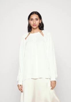 MICHAEL Michael Kors Chain Cut Out Top - Blouse - White