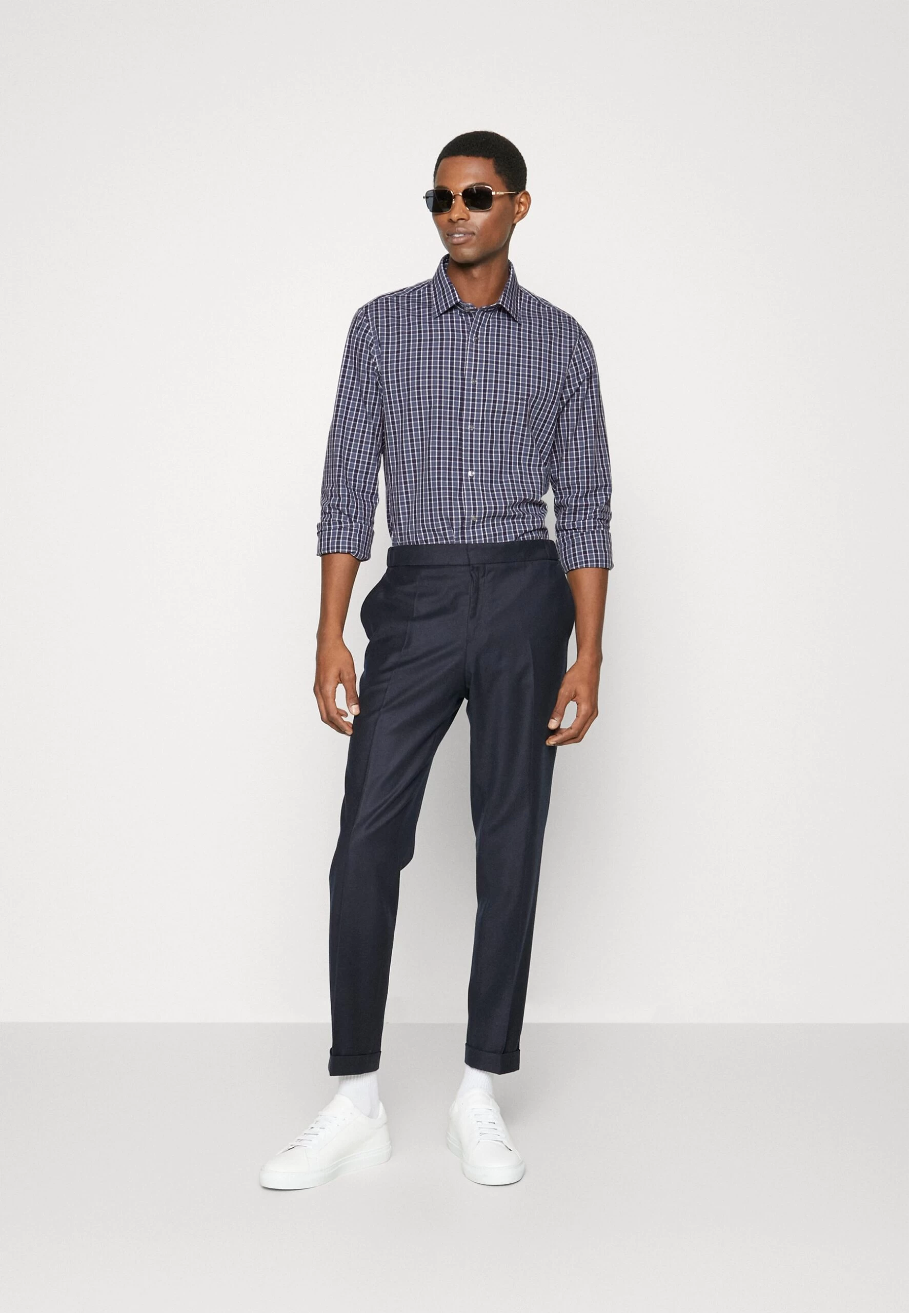 Michael Kors Washed Check Slim Fit - Formal Shirt - Denim 4 Michael Kors Washed Check Slim Fit - Formal Shirt - Denim - Image 2