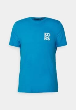 Michael Kors Transistor Tee - Print T-Shirt - Brtcyan Blue 12 Michael Kors Transistor Tee - Print T-Shirt - Brtcyan Blue -Fashion Clothing-Michael Kors 693c8447da6a4df5b7375f6316e52367