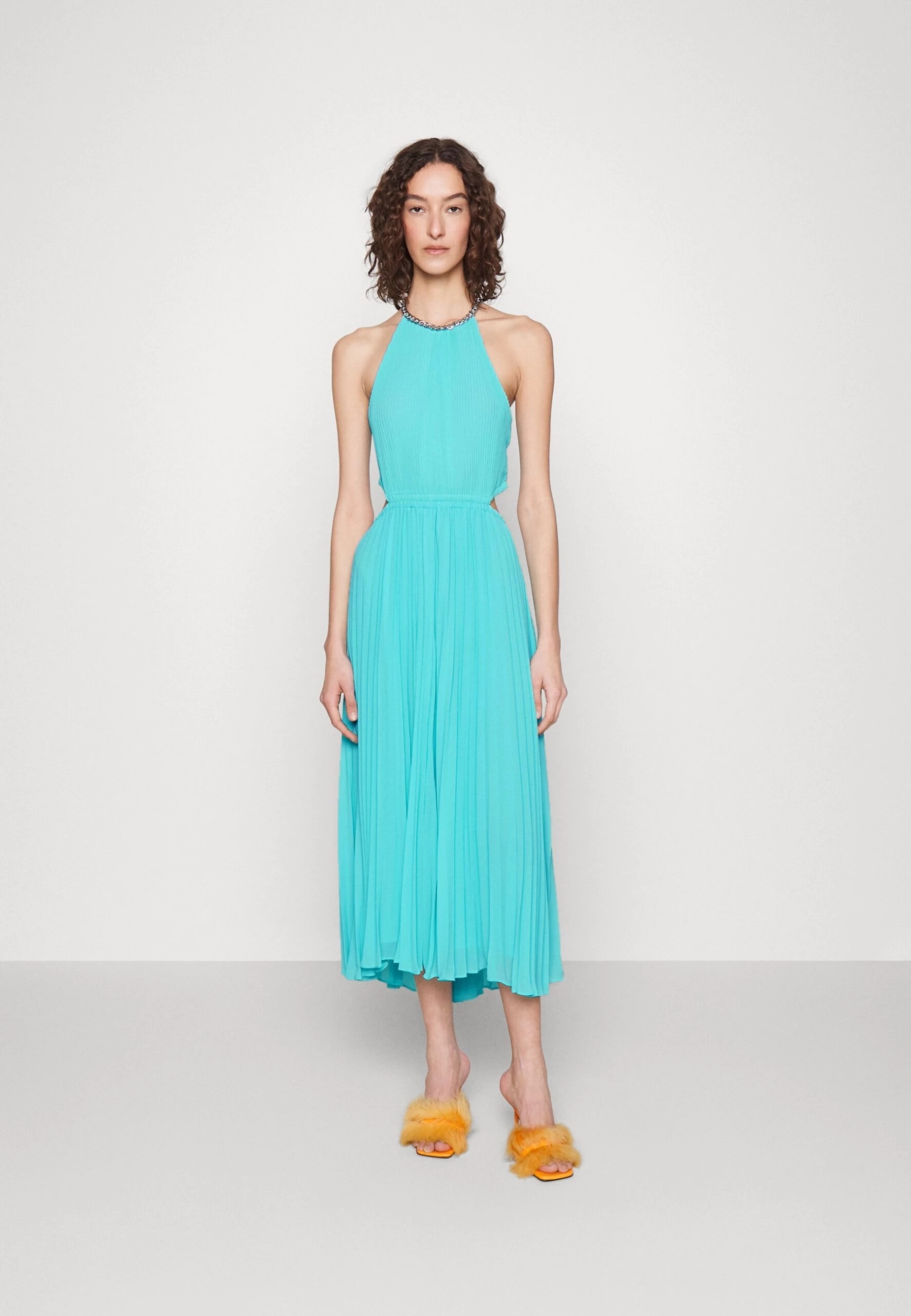 MICHAEL Michael Kors Pleated Cutout- Occasion Wear - Turquoise 3 MICHAEL Michael Kors Pleated Cutout- Occasion Wear - Turquoise