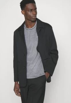 Michael Kors Tipped Birdseye Tee - Print T-Shirt - Black -Fashion Clothing-Michael Kors 6af4545b9fb44261b9461c60d24f9a0c