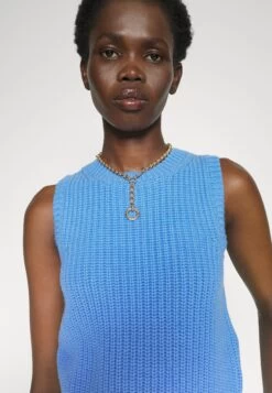 MICHAEL Michael Kors Solid Crop - Top - Light Blue -Fashion Clothing-Michael Kors 6f2a9a7a2a874917b471fecf484738f3