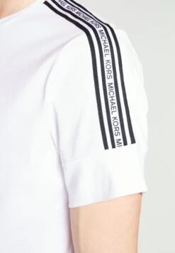 Michael Kors New Evergreen Logo Tee - Print T-Shirt - White -Fashion Clothing-Michael Kors 6f73b041f30848169addd690733a3b3d