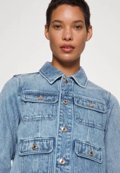 MICHAEL Michael Kors Denim Jacket - Blue Wash -Fashion Clothing-Michael Kors 6f8a052be2544adf984c5fef6810005c