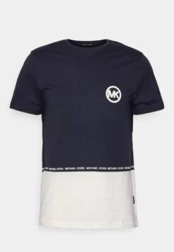Michael Kors Block Logo Tee - Print T-Shirt - Midnight -Fashion Clothing-Michael Kors 6ff3d3ca6ea1465bbaff2637846422b5
