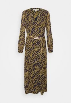 MICHAEL Michael Kors Chain Midi - Day Dress - Midnight Blue 16 MICHAEL Michael Kors Chain Midi - Day Dress - Midnight Blue -Fashion Clothing-Michael Kors 7052c29f623e410ea0b14ef3fa0fc680