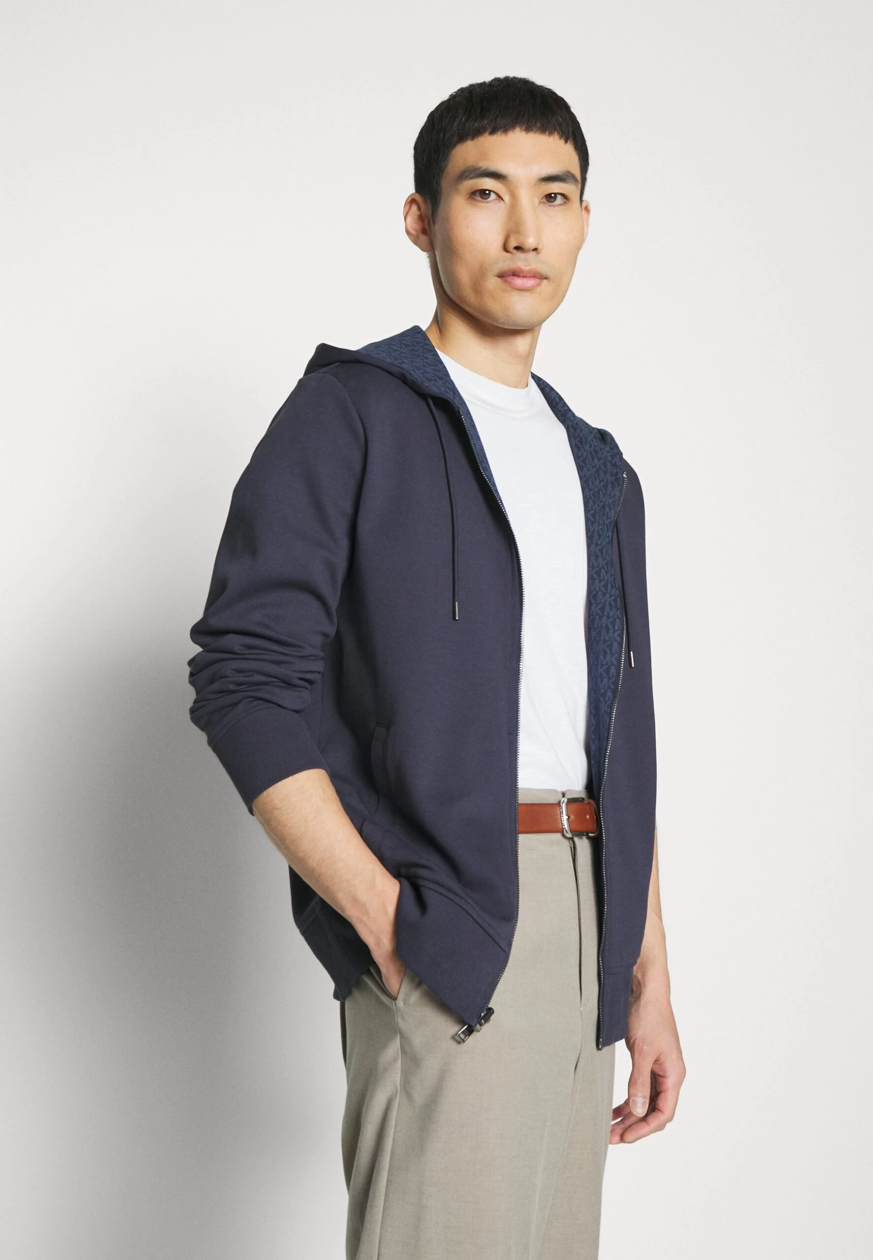 Michael Kors Reversible Hood - Zip-Up Sweatshirt - Midnight 7 Michael Kors Reversible Hood - Zip-Up Sweatshirt - Midnight - Image 5