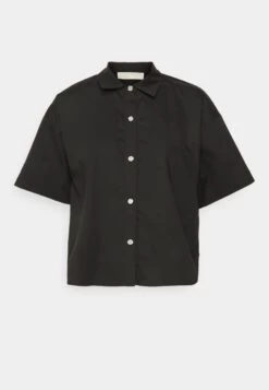 MICHAEL Michael Kors Crop - Button-Down Blouse -Fashion Clothing-Michael Kors 7175007b70e54079bd3b7b4f81c343f0