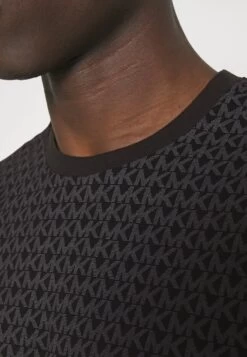 Michael Kors Sig Tee - Print T-Shirt - Black -Fashion Clothing-Michael Kors 7551b0d82cc04823a4954df1ca359566