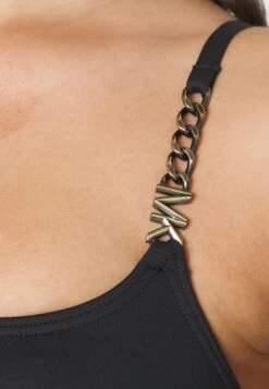 MICHAEL Michael Kors Solids Logo Chain - Bikini Top - Black 11 MICHAEL Michael Kors Solids Logo Chain - Bikini Top - Black -Fashion Clothing-Michael Kors 764b6153e2044a8e9d25c7049bc07c6e