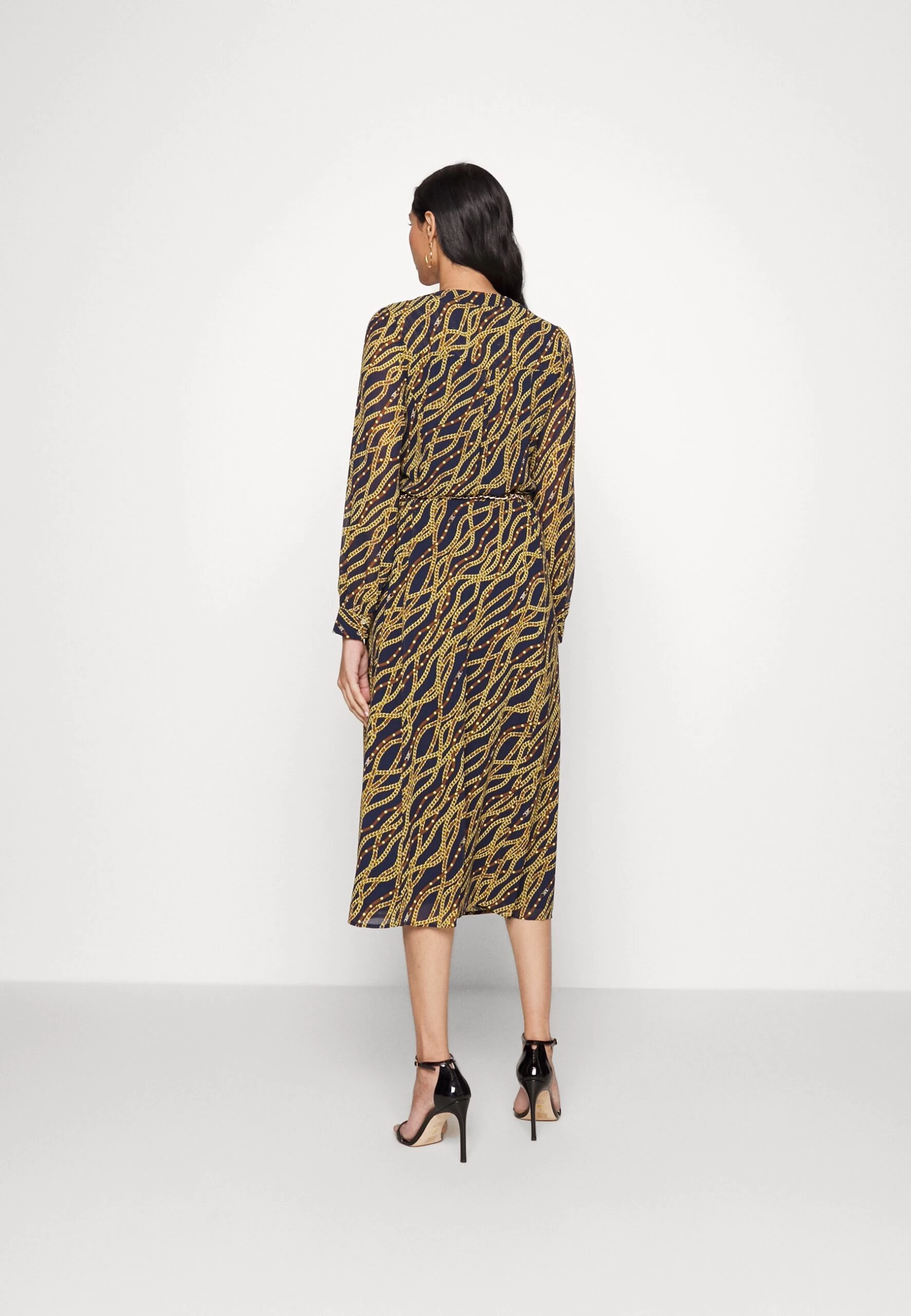 MICHAEL Michael Kors Chain Midi - Day Dress - Midnight Blue 5 MICHAEL Michael Kors Chain Midi - Day Dress - Midnight Blue - Image 3