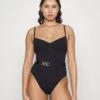MICHAEL Michael Kors Solids- Swimsuit - Black 2 MICHAEL Michael Kors Solids- Swimsuit - Black -Fashion Clothing-Michael Kors 77219e48bbaf416e8f675936a3699396
