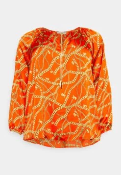 MICHAEL Michael Kors Logo - Blouse - Optic Orange -Fashion Clothing-Michael Kors 77d8a2de350343aa8b62d1f61b982390