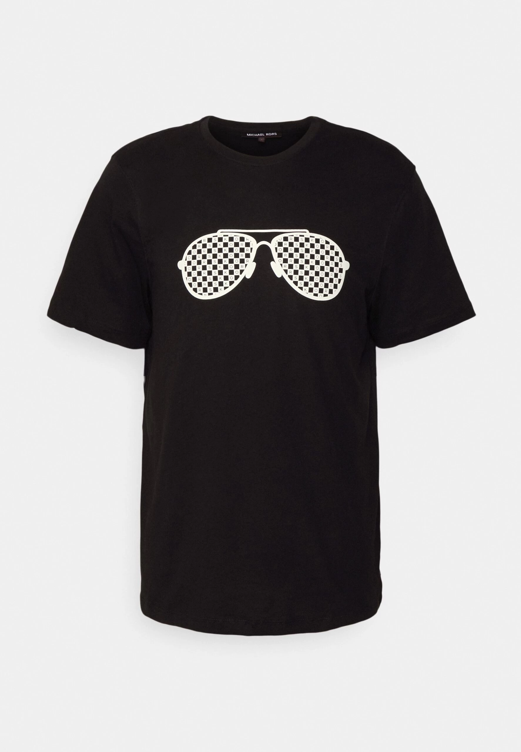 Michael Kors Checker Aviator - Print T-Shirt - Black 7 Michael Kors Checker Aviator - Print T-Shirt - Black - Image 5