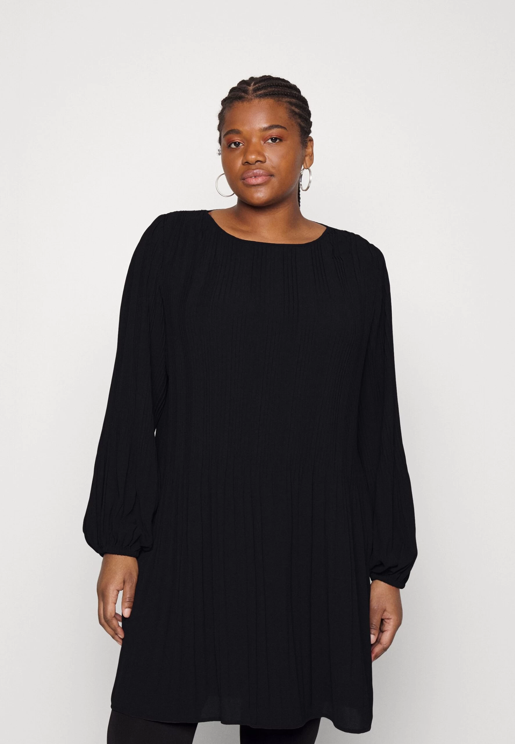 MICHAEL Michael Kors Pleat Release Mini Dress - Day Dress - Black 3 MICHAEL Michael Kors Pleat Release Mini Dress - Day Dress - Black