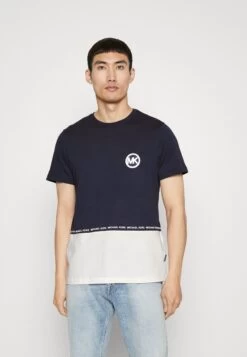 Michael Kors Block Logo Tee - Print T-Shirt - Midnight