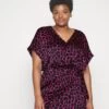 MICHAEL Michael Kors Nubian Giraffe Wrap - Day Dress - Cerise -Fashion Clothing-Michael Kors 8134e1b5364d45259860d972f33effe0