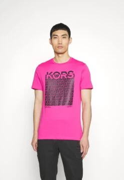 Michael Kors Block Cube Tee - Print T-Shirt - Cerise