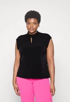 MICHAEL Michael Kors Twist Sleeveless Top - Blouse - Black