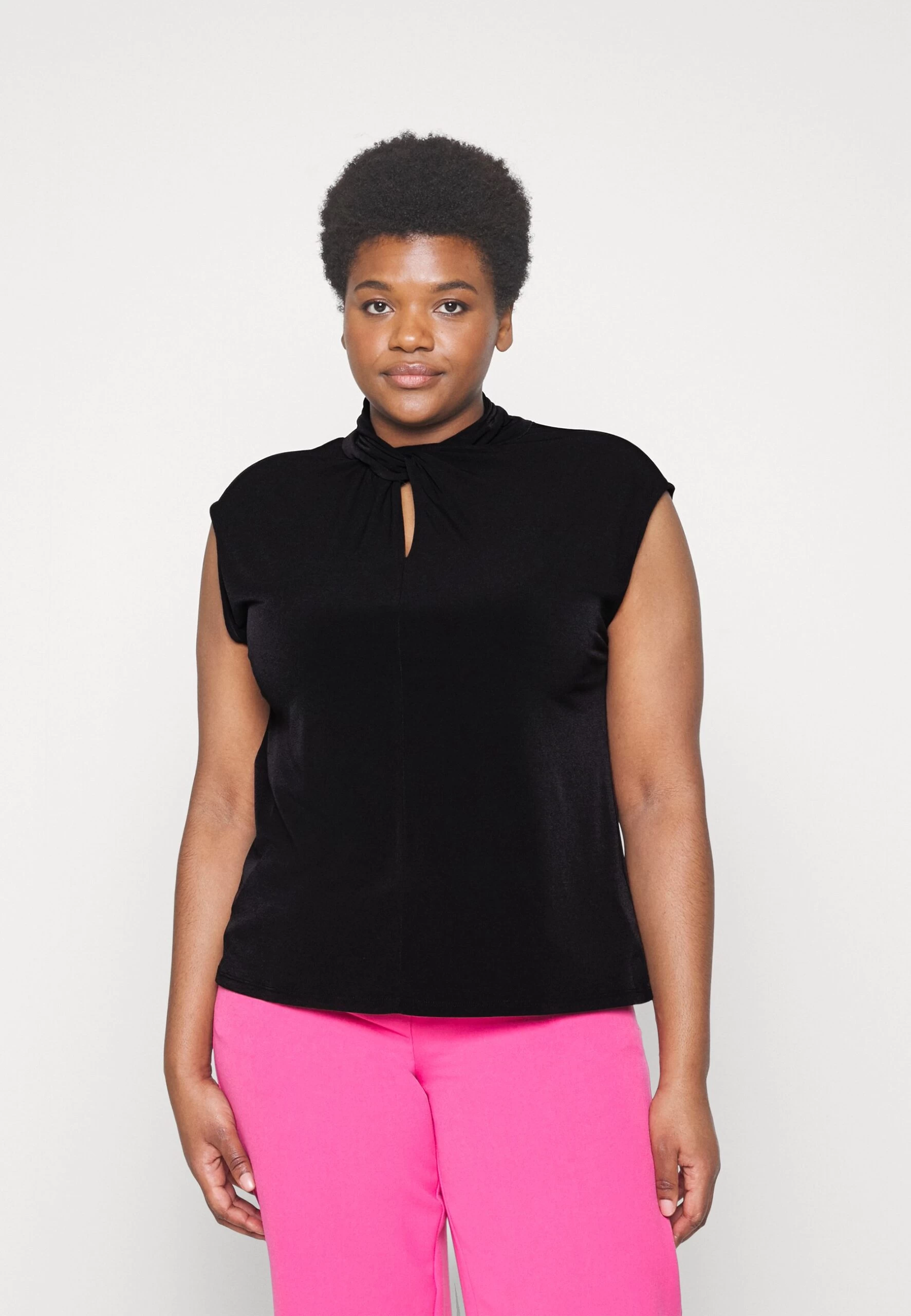 MICHAEL Michael Kors Twist Sleeveless Top - Blouse - Black 3 MICHAEL Michael Kors Twist Sleeveless Top - Blouse - Black