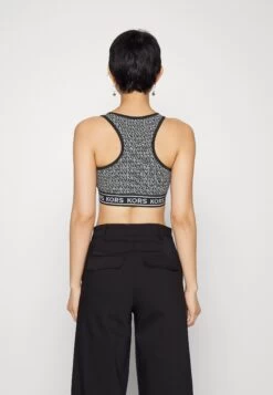 MICHAEL Michael Kors Logo Dot Zip Up - Top -Fashion Clothing-Michael Kors 8227d4b0c3934f5cae96a3e69c3f1795