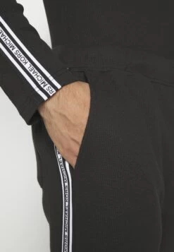Michael Kors Stretch Waffle Pant - Pyjama Bottoms - Black -Fashion Clothing-Michael Kors 8333e83e8c9c4e0288d8357975957e41