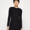 MICHAEL Michael Kors Texture Stitch - Jumper Dress - Black 1 MICHAEL Michael Kors Texture Stitch - Jumper Dress - Black -Fashion Clothing-Michael Kors 834d66e81651499e9394b74a00626d1b