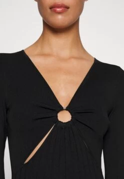 MICHAEL Michael Kors Ring Maxi- Jumper Dress - Black 13 MICHAEL Michael Kors Ring Maxi- Jumper Dress - Black -Fashion Clothing-Michael Kors 834e7a91b87d497c844e74b3e7db3c00