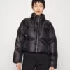 MICHAEL Michael Kors Cropd Solid Eco - Down Jacket - Black -Fashion Clothing-Michael Kors 84f1d7b2030d44bead64ed31950d61a4