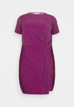 MICHAEL Michael Kors Twist Mini - Jersey Dress - Cerise -Fashion Clothing-Michael Kors 85c23cb8e5314dc7b8b887ddb68b8870