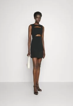 MICHAEL Michael Kors Cutout Mini Dress - Cocktail Dress / Party Dress - Black -Fashion Clothing-Michael Kors 864a75ebc6e747cea99f328772f53197