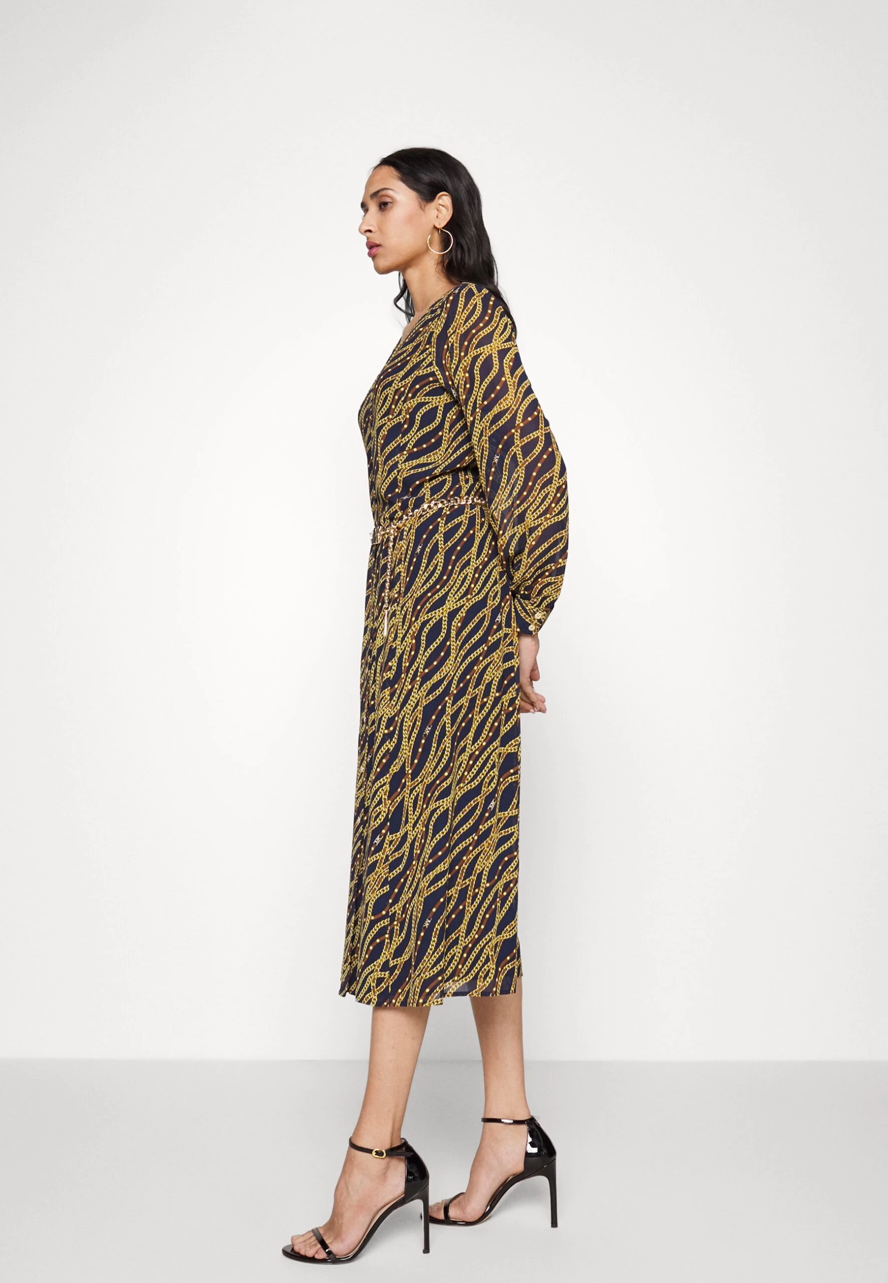 MICHAEL Michael Kors Chain Midi - Day Dress - Midnight Blue 7 MICHAEL Michael Kors Chain Midi - Day Dress - Midnight Blue - Image 5