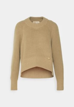 MICHAEL Michael Kors Solid Shaker Split - Jumper - Dark Camel 14 MICHAEL Michael Kors Solid Shaker Split - Jumper - Dark Camel -Fashion Clothing-Michael Kors 871a9d1628d84a20b6304e50313d88b9