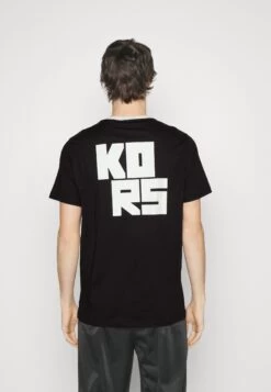 Michael Kors Cube Logo Tee - Print T-Shirt - Black -Fashion Clothing-Michael Kors 873557cd0c414e5b9527c40709c4fe1b