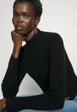 MICHAEL Michael Kors Mock Crop- Jumper - Black -Fashion Clothing-Michael Kors 87ef0e2af8994ea9b76a889a13c091e4