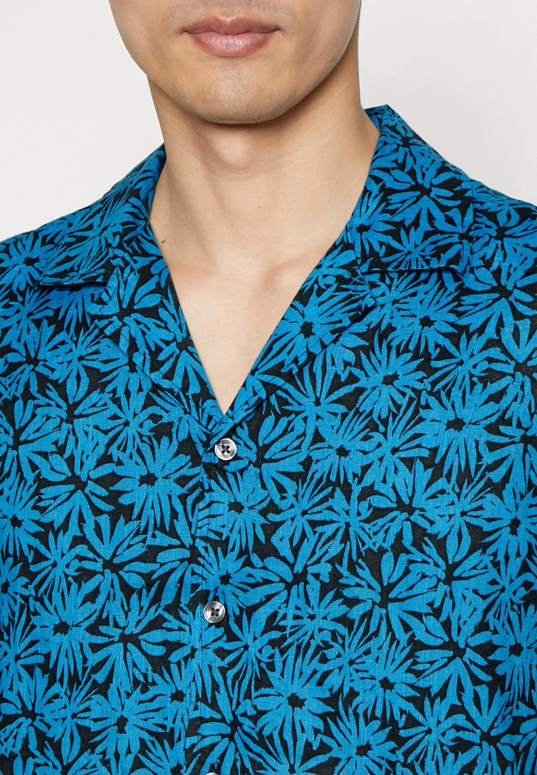 Michael Kors Painted Palm - Shirt - Cyan Blu 7 Michael Kors Painted Palm - Shirt - Cyan Blu - Image 5