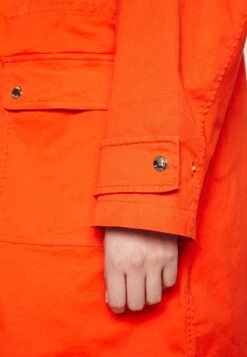 MICHAEL Michael Kors Chain Drawstring Anorak - Parka - Optic Orange 17 MICHAEL Michael Kors Chain Drawstring Anorak - Parka - Optic Orange -Fashion Clothing-Michael Kors 89000dde4ca346b9b5b1ab4ff0909b7d